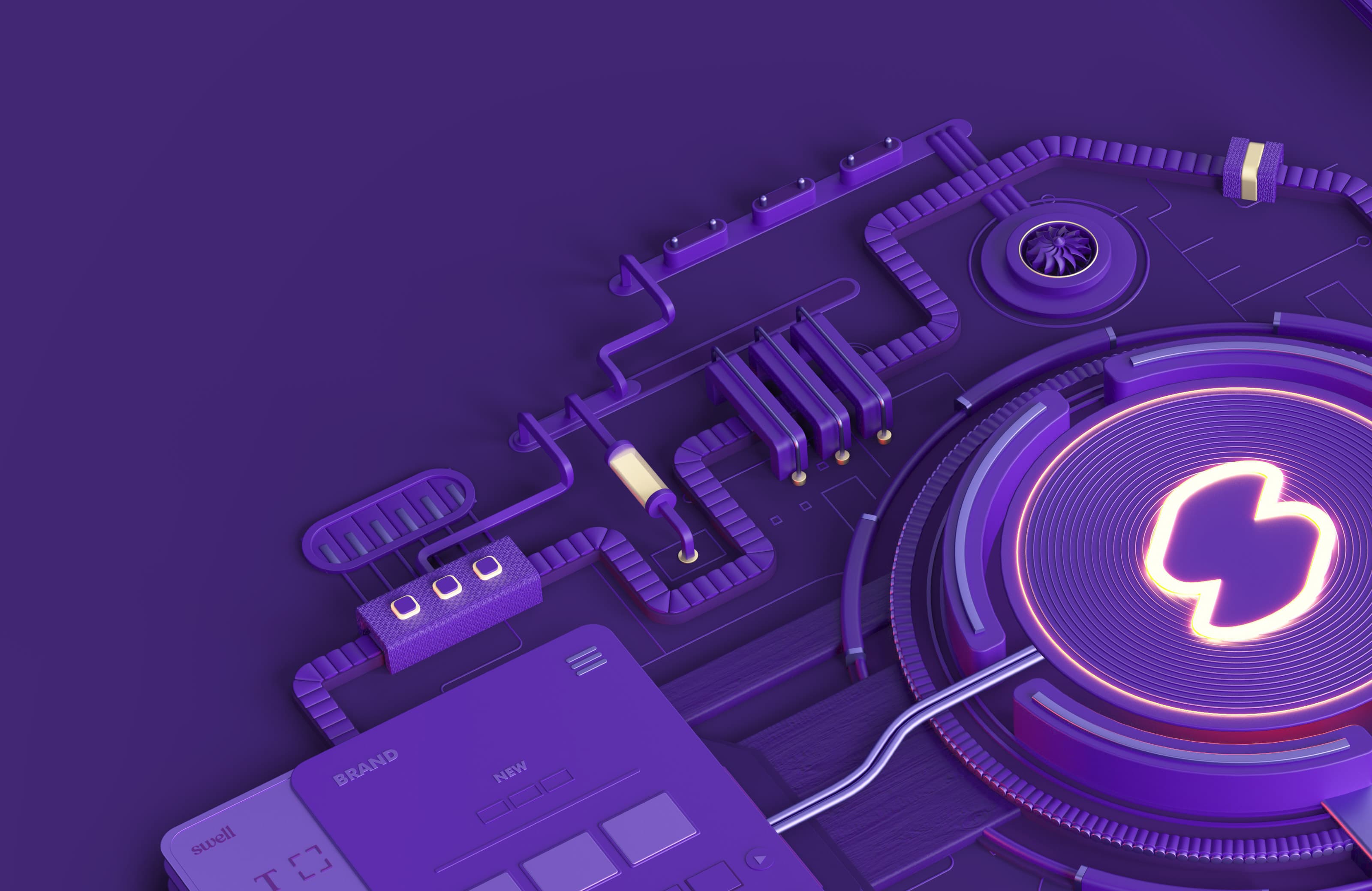 Illustration of Swell use cases and dashboard UI