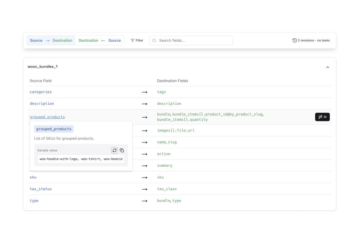 Flexiport's user interface preview