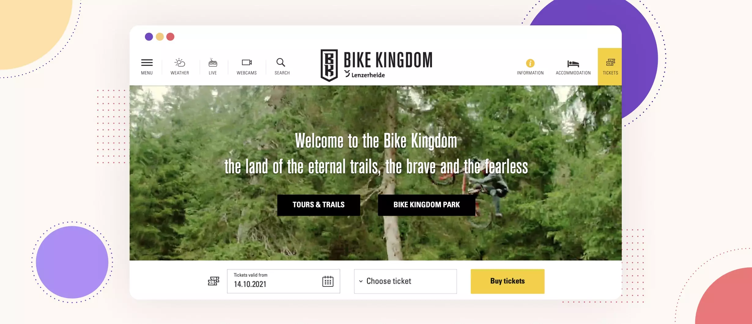 Bike Kingdom preview website by Inside Labs.